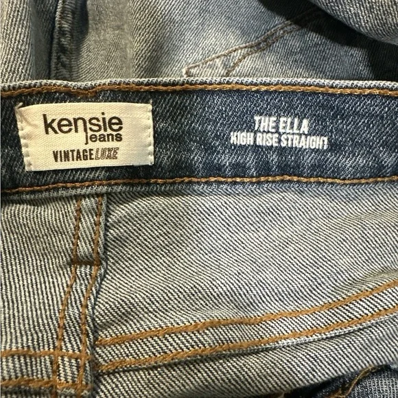 Kensie Jeans Vintage Luxe “The Ella” High Rise Straight - Picture 5 of 5